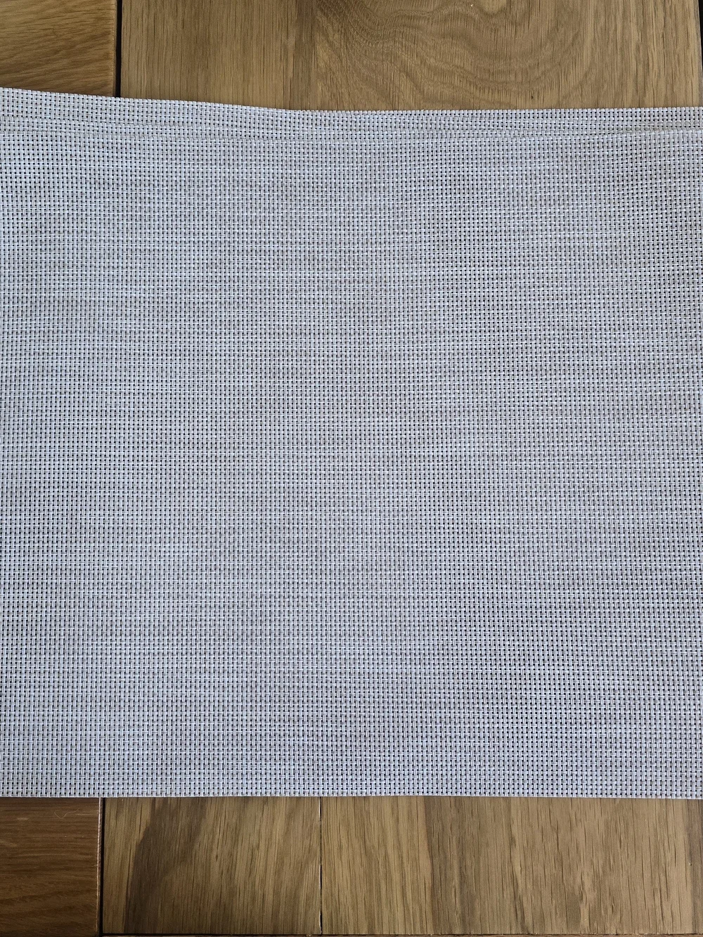 Gray & White Waffle Weave Placemats - Set of 4